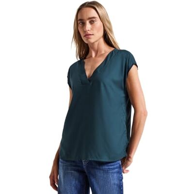 A345929 STREET ONE Bluzka z dekoltem w serek, Tide Blue, 44 A345929 STREET ONE Bluzka z dekoltem w serek, Tide Blue, 44