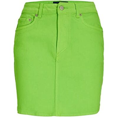 12224963 JJXX Jxhazel Skirt AKM Color Ln Rock damska spódnica, zielony (Green Flash), XS 12224963 JJXX Jxhazel Skirt AKM Color Ln Rock damska spódnica, zielony (Green Flash), XS
