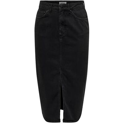 15319268-4489594 ONLY Damska spódnica dżinsowa Onlbianca Midi DNM Rea Noos, Washed Black, XL 15319268-4489594 ONLY Damska spódnica dżinsowa Onlbianca Midi DNM Rea Noos, Washed Black, XL