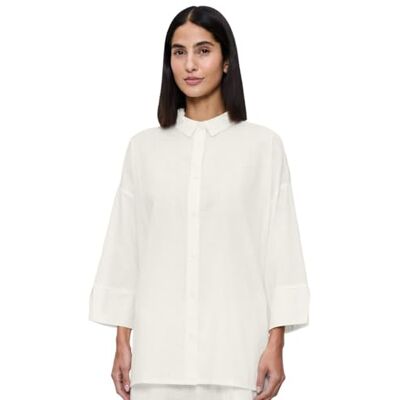 10222569 Summer Wear Boyfriend Shirt Silk White, Silk White, 38 10222569 Summer Wear Boyfriend Shirt Silk White, Silk White, 38