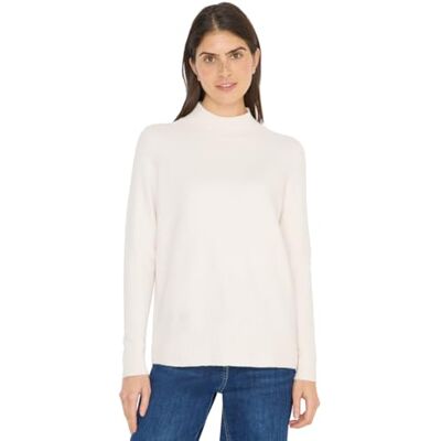 B303414 CECIL Cosy Turtleneck sweter Light Greige S B303414 CECIL Cosy Turtleneck sweter Light Greige S