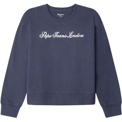 PL5800035 Pepe Jeans Damska bluza W BASIC CREW, niebieska (granatowa), L, Niebieski (granatowy), L PL5800035 Pepe Jeans Damska bluza W BASIC CREW, niebieska (granatowa), L, Niebieski (granatowy), L