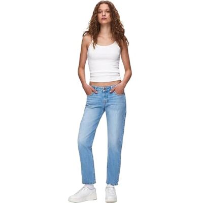 51824-15935-55593 LTB Jeans Fallon 300 Straight Mid Rise Basic-5-Pocket Light Wash niebieskie z mieszanki bawełny rozmiar W28L32, niebieski, 28W / 32L 51824-15935-55593 LTB Jeans Fallon 300 Straight Mid Rise Basic-5-Pocket Light Wash niebieskie z mieszanki bawełny rozmiar W28L32, niebieski, 28W / 32L