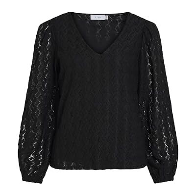 14099604-4587237 Vila Damski top Viferya z dekoltem w serek L/S R/Bf, Black Beauty, L 14099604-4587237 Vila Damski top Viferya z dekoltem w serek L/S R/Bf, Black Beauty, L
