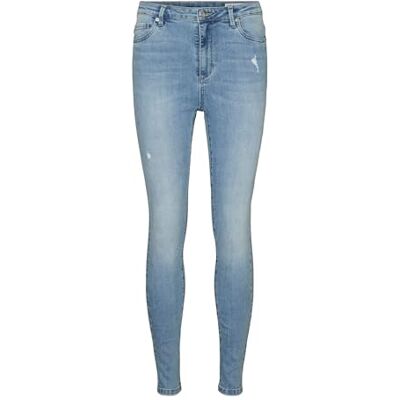 10260927 VERO MODA Damskie dżinsy skinny VMSOPHIA HR Skinny J GU3109 GA NOOS, jasnoniebieski (light blue denim), S x 32L 10260927 VERO MODA Damskie dżinsy skinny VMSOPHIA HR Skinny J GU3109 GA NOOS, jasnoniebieski (light blue denim), S x 32L