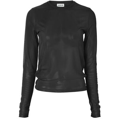 27023338 Noisy may Women's NMJUDITH L/S Mesh TOP BG NOOS Shirt, Black, S 27023338 Noisy may Women's NMJUDITH L/S Mesh TOP BG NOOS Shirt, Black, S