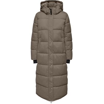 15287913 ONLY Onlann Premium Puffer Coat X-Long OTW płaszcz damski, brązowy, XL, brązowy, XL 15287913 ONLY Onlann Premium Puffer Coat X-Long OTW płaszcz damski, brązowy, XL, brązowy, XL