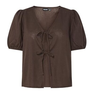 17158395-4775344 PIECES Pcfrieda Ss Top WVN, Chocolate Martini, L 17158395-4775344 PIECES Pcfrieda Ss Top WVN, Chocolate Martini, L
