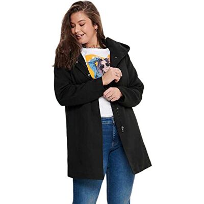 15191768-Black ONLY Carmakoma Damski płaszcz Carsedona Light Coat Otw, czarny (Black Black), rozmiar M, czarny (Black Black), M 15191768-Black ONLY Carmakoma Damski płaszcz Carsedona Light Coat Otw, czarny (Black Black), rozmiar M, czarny (Black Black), M