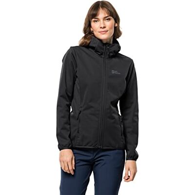1307481 Jack Wolfskin Damska kurtka z ochroną przed wiatrem, czarna, XXL 1307481 Jack Wolfskin Damska kurtka z ochroną przed wiatrem, czarna, XXL