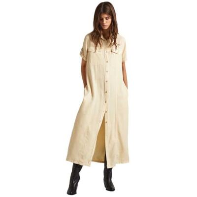 PL953482 Pepe Jeans Sukienka damska Evelinda, Beżowy (Malt Beige), XL PL953482 Pepe Jeans Sukienka damska Evelinda, Beżowy (Malt Beige), XL