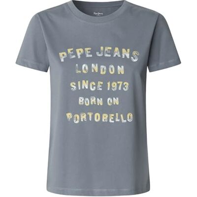 PL5000031 Pepe Jeans Damska koszulka Beth, niebieska (Drill Blue), S, Niebieski (Drill Blue), S PL5000031 Pepe Jeans Damska koszulka Beth, niebieska (Drill Blue), S, Niebieski (Drill Blue), S
