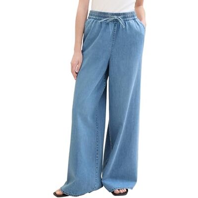 1041873 TOM TAILOR Denim Damskie dżinsy Soft Flared, 10118 Used Light Stone Blue Denim, M 1041873 TOM TAILOR Denim Damskie dżinsy Soft Flared, 10118 Used Light Stone Blue Denim, M