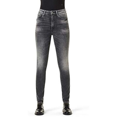 D17848-A634-B168 G-STAR RAW Damskie dżinsy Kafey Studs Ultra High Skinny, Szary (bazalt vintage ), 26W / 32L D17848-A634-B168 G-STAR RAW Damskie dżinsy Kafey Studs Ultra High Skinny, Szary (bazalt vintage ), 26W / 32L