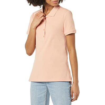 AE181634-Crll-X-Small Amazon Essentials Damska koszulka polo z krótkim rękawem (dostępna w dużych rozmiarach), koralowo-różowa, XS AE181634-Crll-X-Small Amazon Essentials Damska koszulka polo z krótkim rękawem (dostępna w dużych rozmiarach), koralowo-różowa, XS