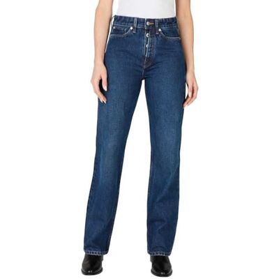 PL204844000024 Pepe Jeans Damskie proste dżinsy Hw Deep Ocean, dżinsy, niebieskie, 24W/30L, Niebieski (denim), 24W / 30L PL204844000024 Pepe Jeans Damskie proste dżinsy Hw Deep Ocean, dżinsy, niebieskie, 24W/30L, Niebieski (denim), 24W / 30L