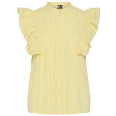 17156363-4699237 Pcsikka Sl Shirt Mpa Bc, pale banana, XS 17156363-4699237 Pcsikka Sl Shirt Mpa Bc, pale banana, XS