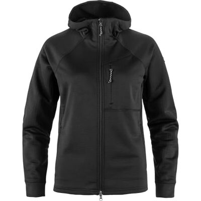 F14600184 Fjällräven Damska Abisko Grid Fleece Hoodie, Czarna, XS F14600184 Fjällräven Damska Abisko Grid Fleece Hoodie, Czarna, XS