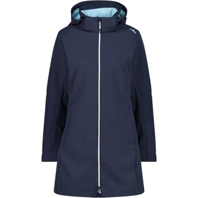 3A08326 CMP damska Parka Softshell z odpinanym kapturem, B.Blue-Anice, 42 3A08326 CMP damska Parka Softshell z odpinanym kapturem, B.Blue-Anice, 42