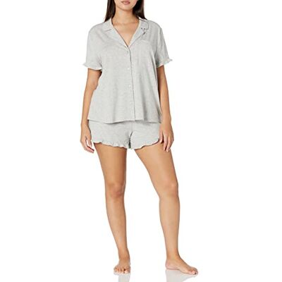 AEW30118F21-AEM1297-Small Amazon Essentials Kobiety Bawełniany zestaw piżam z modalem z wycięciem (dostępny w dużych rozmiarach) AEW30118F21-AEM1297-Small Amazon Essentials Kobiety Bawełniany zestaw piżam z modalem z wycięciem (dostępny w dużych rozmiarach)