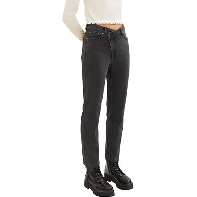 1038302 TOM TAILOR Denim Lotte Slim Straight dżinsy damskie, 10240 Black Denim, 27 1038302 TOM TAILOR Denim Lotte Slim Straight dżinsy damskie, 10240 Black Denim, 27