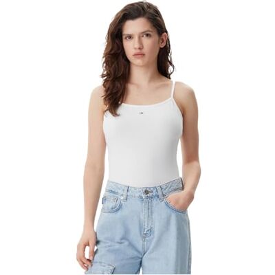 DW0DW20675YBLXS Tommy Jeans Inne koszulki damskie, Biały (Ecru), XS DW0DW20675YBLXS Tommy Jeans Inne koszulki damskie, Biały (Ecru), XS