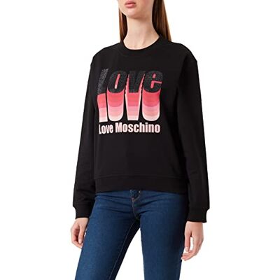 W 6 306 49 E 2246 Love Moschino Damska bluza z elastycznej bawełny, czarny, 40 W 6 306 49 E 2246 Love Moschino Damska bluza z elastycznej bawełny, czarny, 40