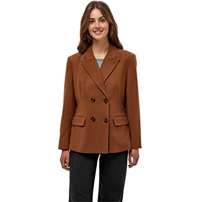 MI4182-371-46 Minus33 Damski blezer Vienne, rdzawy brązowy, 3XL MI4182-371-46 Minus33 Damski blezer Vienne, rdzawy brązowy, 3XL