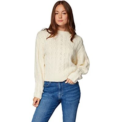 M1710150 Mavi Damski sweter Crew Neck, chmurka, kremowy, średni, krem chmurowy, M M1710150 Mavi Damski sweter Crew Neck, chmurka, kremowy, średni, krem chmurowy, M