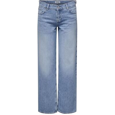 15345428-4723174 ONLY Damskie dżinsy Onlbrenda Low Wide DNM Cro158 Noos Fit, Light Medium Blue Denim, L/30L, Jasno średni niebieski dżins., 56-L-L 15345428-4723174 ONLY Damskie dżinsy Onlbrenda Low Wide DNM Cro158 Noos Fit, Light Medium Blue Denim, L/30L, Jasno średni niebieski dżins., 56-L-L