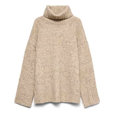 10331348-4799930 VERO MODA Vmingrid Ls Roll Neck sweter Boo, silver mink, L 10331348-4799930 VERO MODA Vmingrid Ls Roll Neck sweter Boo, silver mink, L