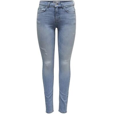 15274412 JdY Damskie dżinsy JDYBLUME MID Waist SK Dest. LB DNM NOOS Jeans, niebieski (Light Blue Denim), M/32 15274412 JdY Damskie dżinsy JDYBLUME MID Waist SK Dest. LB DNM NOOS Jeans, niebieski (Light Blue Denim), M/32