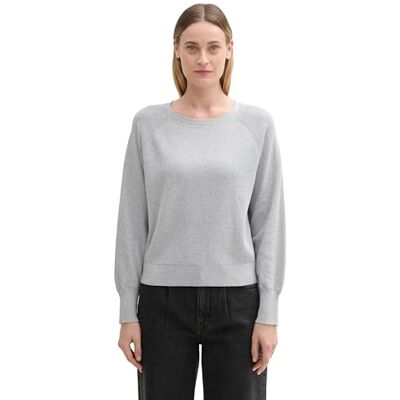1045331 TOM TAILOR Sweter damski, 36500 Morning Grey Melange, XL 1045331 TOM TAILOR Sweter damski, 36500 Morning Grey Melange, XL