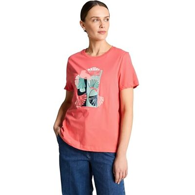 1051799 TOM TAILOR T-Shirt, 40029-miękki koralowy różowy, M damski 1051799 TOM TAILOR T-Shirt, 40029-miękki koralowy różowy, M damski