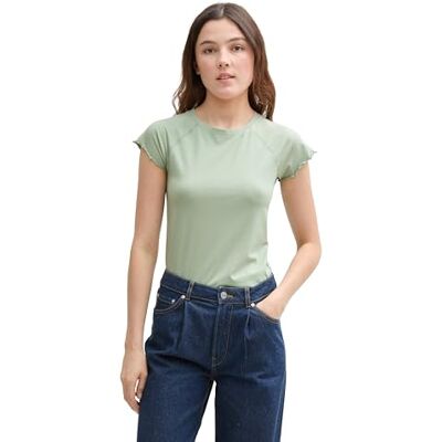 1045444 TOM TAILOR Denim Damska koszulka Slim Fit Raglan, 13632 – Fresh Mint Green, XXL 1045444 TOM TAILOR Denim Damska koszulka Slim Fit Raglan, 13632 – Fresh Mint Green, XXL