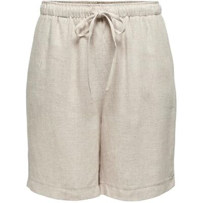 15333032-4597039 Onlsiesta Mw Pull-Up Linen Bl Shorts Os, Moonbeam, XL 15333032-4597039 Onlsiesta Mw Pull-Up Linen Bl Shorts Os, Moonbeam, XL