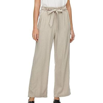 15254626 JdY Damskie spodnie lniane Jdysay Mw Linen Belt WVN Noos, Oatmeal/szczegóły: melanż, 42 15254626 JdY Damskie spodnie lniane Jdysay Mw Linen Belt WVN Noos, Oatmeal/szczegóły: melanż, 42