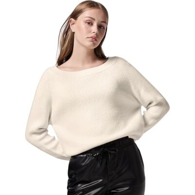 F302879 Street One Studio Damski sweter z dzianiny, Lucid White, 46 F302879 Street One Studio Damski sweter z dzianiny, Lucid White, 46