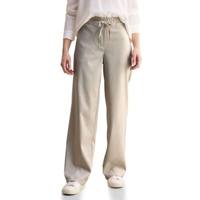 B378802 Cecil Spodnie damskie Wide Leg, Desert Beige Melange, XXL / 32L B378802 Cecil Spodnie damskie Wide Leg, Desert Beige Melange, XXL / 32L