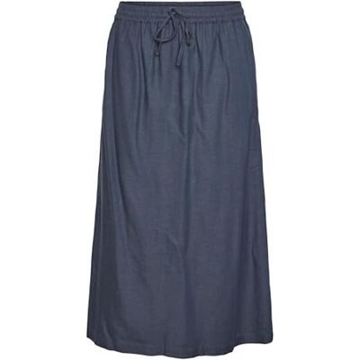 17150517 PIECES Pckarter Hw Midi Skirt Bc spódnica midi, niebieski (Ombre Blue), S 17150517 PIECES Pckarter Hw Midi Skirt Bc spódnica midi, niebieski (Ombre Blue), S