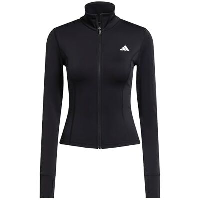 JM9185 adidas Kobiety Workout Essentials Zip Through Sweatshirt, black, XXL JM9185 adidas Kobiety Workout Essentials Zip Through Sweatshirt, black, XXL