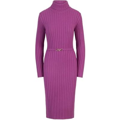 32732_42 APART Fashion Sukienka z dzianiny midi, liliowy, 42 32732_42 APART Fashion Sukienka z dzianiny midi, liliowy, 42