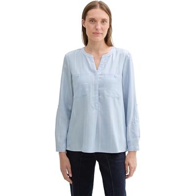 1043221 TOM TAILOR Bluzka damska, 36559 Blue Lurex Stripe, 40 1043221 TOM TAILOR Bluzka damska, 36559 Blue Lurex Stripe, 40