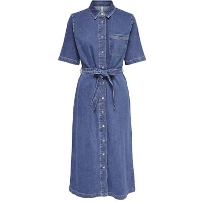 15283308-4124039 Onllana Ss Long Dress DNM Rea258 Noos, niebieski (medium blue denim), XXS 15283308-4124039 Onllana Ss Long Dress DNM Rea258 Noos, niebieski (medium blue denim), XXS