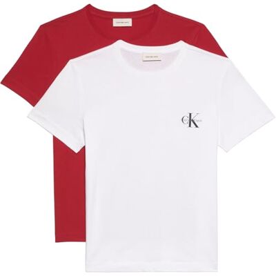 LV047C905GVMTM Calvin Klein Damska koszulka A- Logo CN 2-pak LV047C905G Tees, czerwona (Adrenaline Rush/Brilliant White), M, Czerwony (Adrenaline Rush/Brilliant White), M LV047C905GVMTM Calvin Klein Damska koszulka A- Logo CN 2-pak LV047C905G Tees, czerwona (Adrenaline Rush/Brilliant White), M, Czerwony (Adrenaline Rush/Brilliant White), M