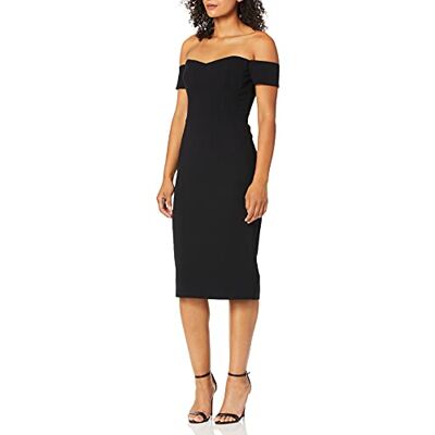 1705-3053-001-S Dress the Population Damska sukienka Bailey Off The Shoulder Sweetheart Bodycon Midi Sheath Dress, czarny, S 1705-3053-001-S Dress the Population Damska sukienka Bailey Off The Shoulder Sweetheart Bodycon Midi Sheath Dress, czarny, S