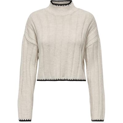 15329963 ONLY Damski sweter z dzianiny, Kamie? Pumeksowy, XL 15329963 ONLY Damski sweter z dzianiny, Kamie? Pumeksowy, XL