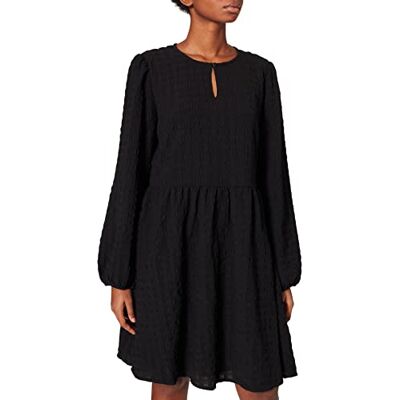 1029201 TOM TAILOR Denim Damski Sukienka strukturalna , 14482 Deep Black, S 1029201 TOM TAILOR Denim Damski Sukienka strukturalna , 14482 Deep Black, S