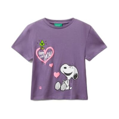 3X1SG10JV United Colors of Benetton t-shert, Fioletowy, 3 anni 3X1SG10JV United Colors of Benetton t-shert, Fioletowy, 3 anni