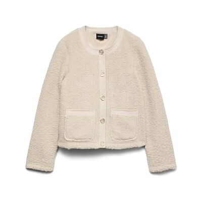 10337023-4861632 VERO MODA Vmespresso Short Jacket Boo, Oatmeal, S, owsianka, S 10337023-4861632 VERO MODA Vmespresso Short Jacket Boo, Oatmeal, S, owsianka, S